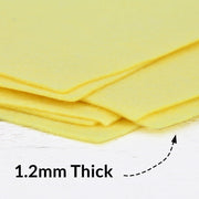 Light Yellow Felt 12" x 10 Yard Roll - Soft Premium Felt Fabric - Threadart.com