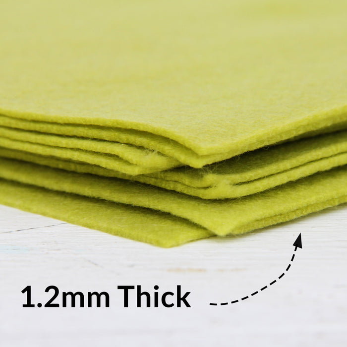 Light Yellow Felt 12 x 10 Yard Roll - Soft Premium Felt Fabric
