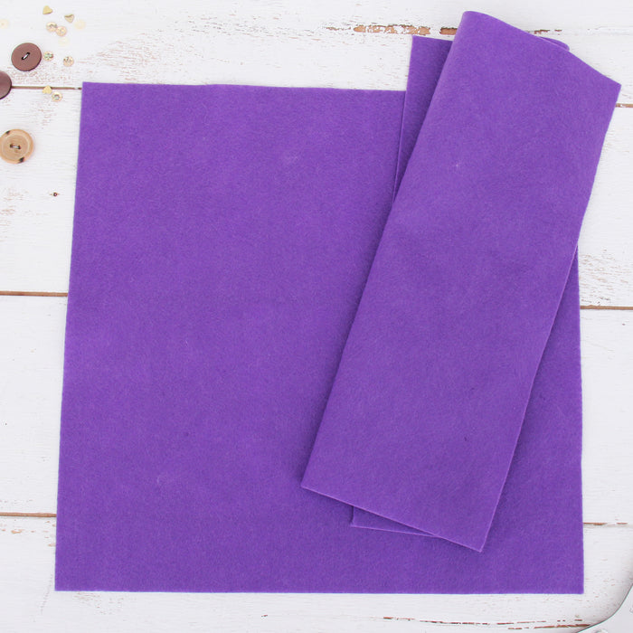 Craftybook Felt Sheets - 8 x 12in Craft Felt Fabric 40pc Colorful Squares