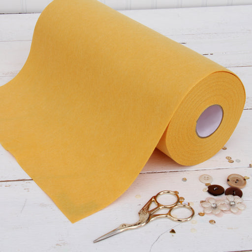 Gold Felt 12" x 10 Yard Roll - Soft Premium Felt Fabric - Threadart.com