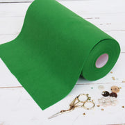 Green Felt 12" x 10 Yard Roll - Soft Premium Felt Fabric - Threadart.com