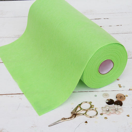 Light Green Felt 12 x 10 Yard Roll - Soft Premium Felt Fabric