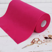Magenta Felt 12" x 10 Yard Roll - Soft Premium Felt Fabric - Threadart.com