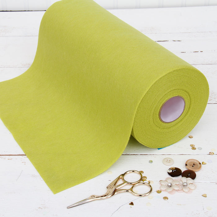 Moss Green Felt 12 x 10 Yard Roll - Soft Premium Felt Fabric —
