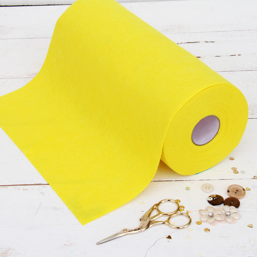 Yellow Felt 12 x 10 Yard Roll - Soft Premium Felt Fabric —