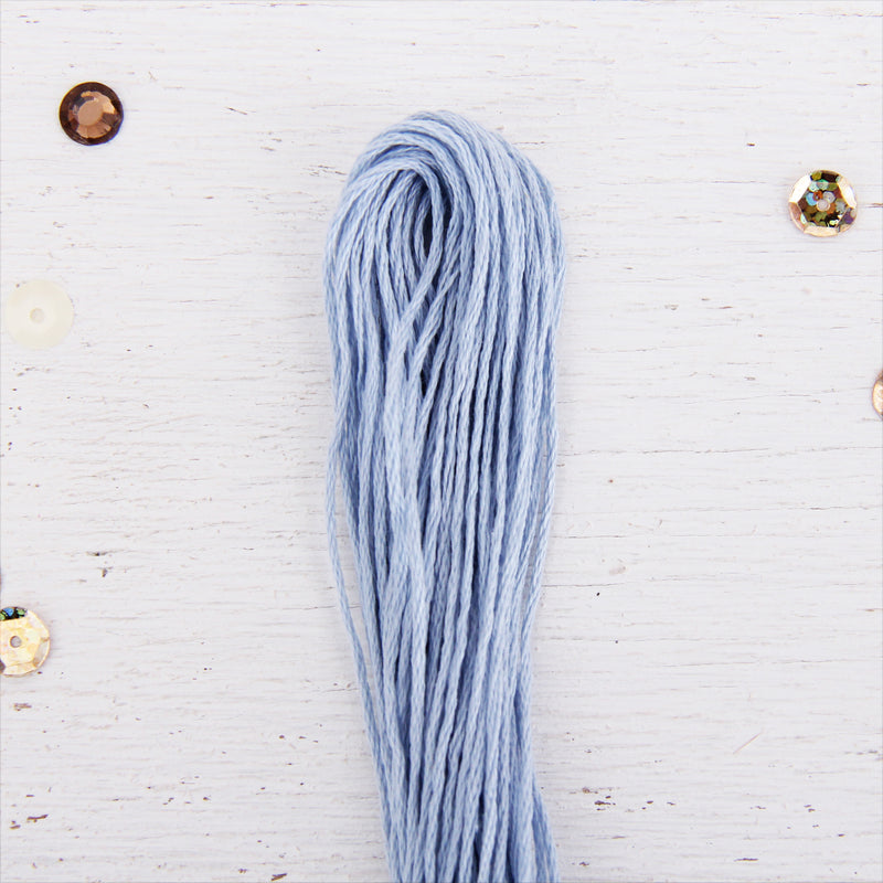 Very Light Blue Premium Cotton Embroidery Floss - Six Strand Thread - No. 203 - Threadart.com
