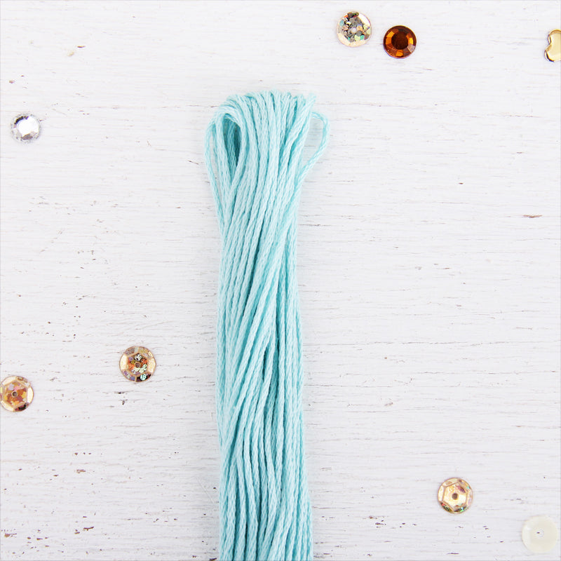 Very Light Aqua Premium Cotton Embroidery Floss - Six Strand Thread - No. 308 - Threadart.com