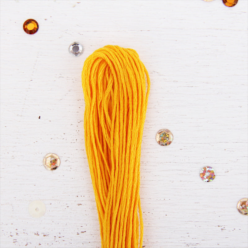 Gold Premium Cotton Embroidery Floss - Six Strand Thread - No. 404 - Threadart.com