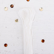 White Premium Cotton Embroidery Floss - Six Strand Thread - No. 408 - Threadart.com