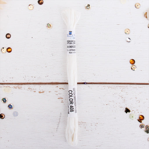 White Strand Thread All Hand Embroidery Thread | Embroidery Floss & Pearl Cotton Thread ...
