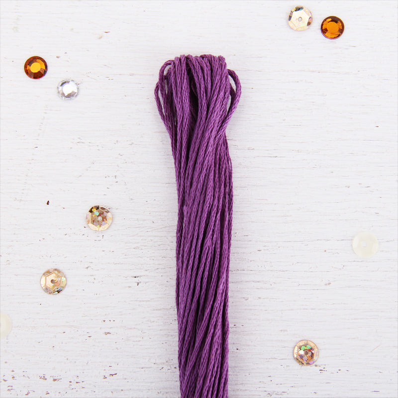Purple Premium Cotton Embroidery Floss - Six Strand Thread - No. 410 - Threadart.com