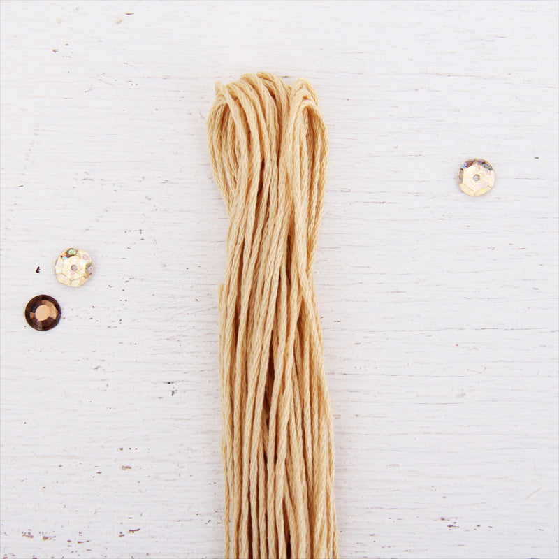 Cream Premium Cotton Embroidery Floss - Six Strand Thread - No. 507 - Threadart.com