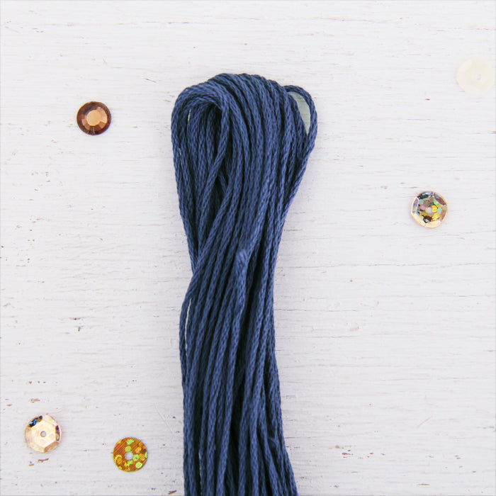 Navy Premium Cotton Embroidery Floss - Six Strand Thread - No. 509 - Threadart.com