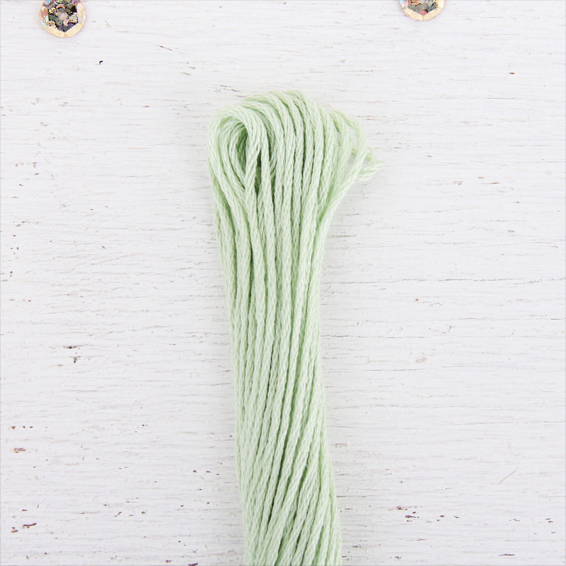 Light Green Premium Cotton Embroidery Floss - Six Strand Thread - No. 602 - Threadart.com