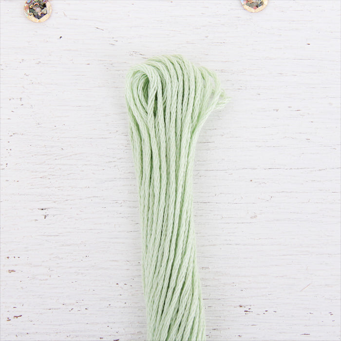 Light Green Premium Cotton Embroidery Floss - Six Strand Thread - No. 602 - Threadart.com