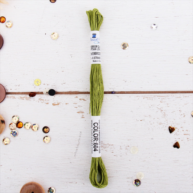 Avocado Premium Cotton Embroidery Floss - Six Strand Thread - No. 604 - Threadart.com