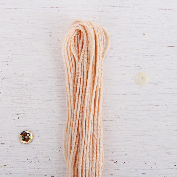 Light Peach Premium Cotton Embroidery Floss - Six Strand Thread - No. 607 - Threadart.com
