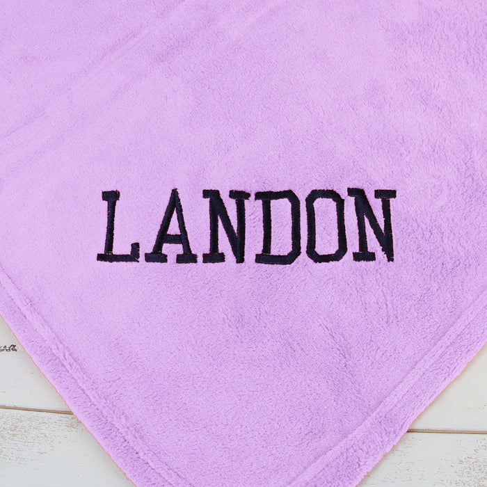 Plush Fleece Blanket - Lavender - Threadart.com