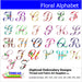 Machine Embroidery Designs - Floral Alphabet - Threadart.com