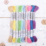 Premium Cotton Embroidery Floss Set in 10 Frostings Colors - Six Strand Thread - Threadart.com