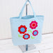 DIY Custom Felt Embroidery Tote Bag Kit - Flowers Applique - Threadart.com