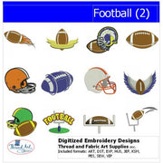 Machine Embroidery Designs - Football(2) - Threadart.com