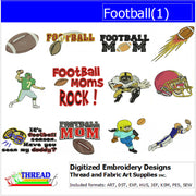 Machine Embroidery Designs - Football(1) - Threadart.com