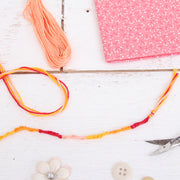 Premium Cotton Embroidery Floss Set in 10 Rainbow Bright Colors - Six Strand Thread - Threadart.com