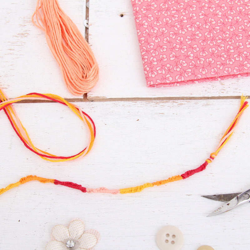 Premium Cotton Embroidery Floss Set in 10 Rainbow Bright Colors - Six Strand Thread - Threadart.com