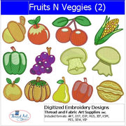 Machine Embroidery Designs - Fruits N Veggies(2) - Threadart.com
