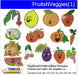 Machine Embroidery Designs - Fruits N Veggies(1) - Threadart.com