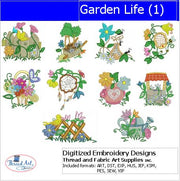 Machine Embroidery Designs - Garden Life(1) - Threadart.com