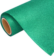 Emerald Glitter Iron On Vinyl 20" Wide Sold By the Yard - Threadart.com