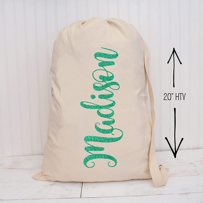 Emerald Glitter Iron On Vinyl 20" Wide Sold By the Yard - Threadart.com