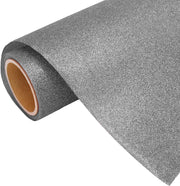 Gray Glitter Iron On Vinyl 20" Wide Sold By the Yard - Threadart.com