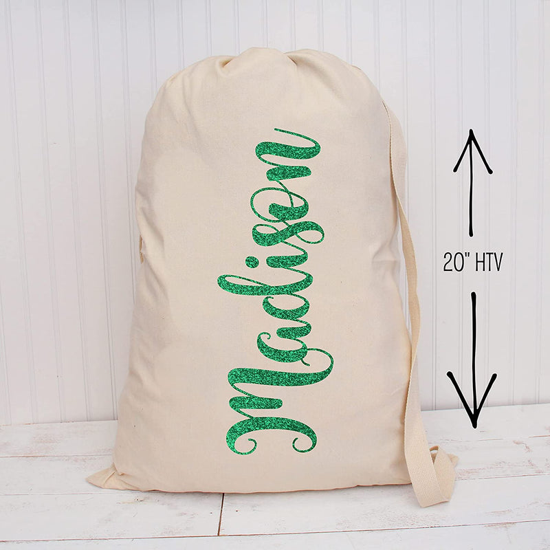 Green Glitter Iron On Vinyl 20" Wide Sold By the Yard - Threadart.com