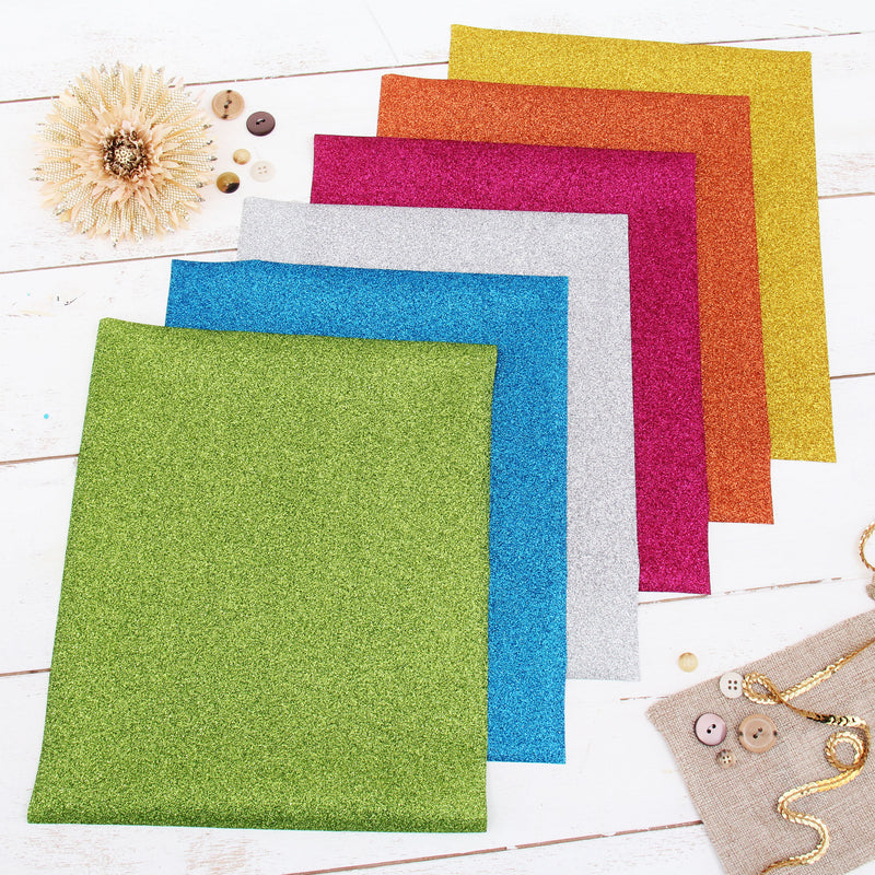 Heat Transfer Vinyl Single Sheets - Glitter Colors - Threadart.com