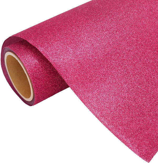 Pink Glitter Iron On Vinyl 20" Wide Sold By the Yard - Threadart.com