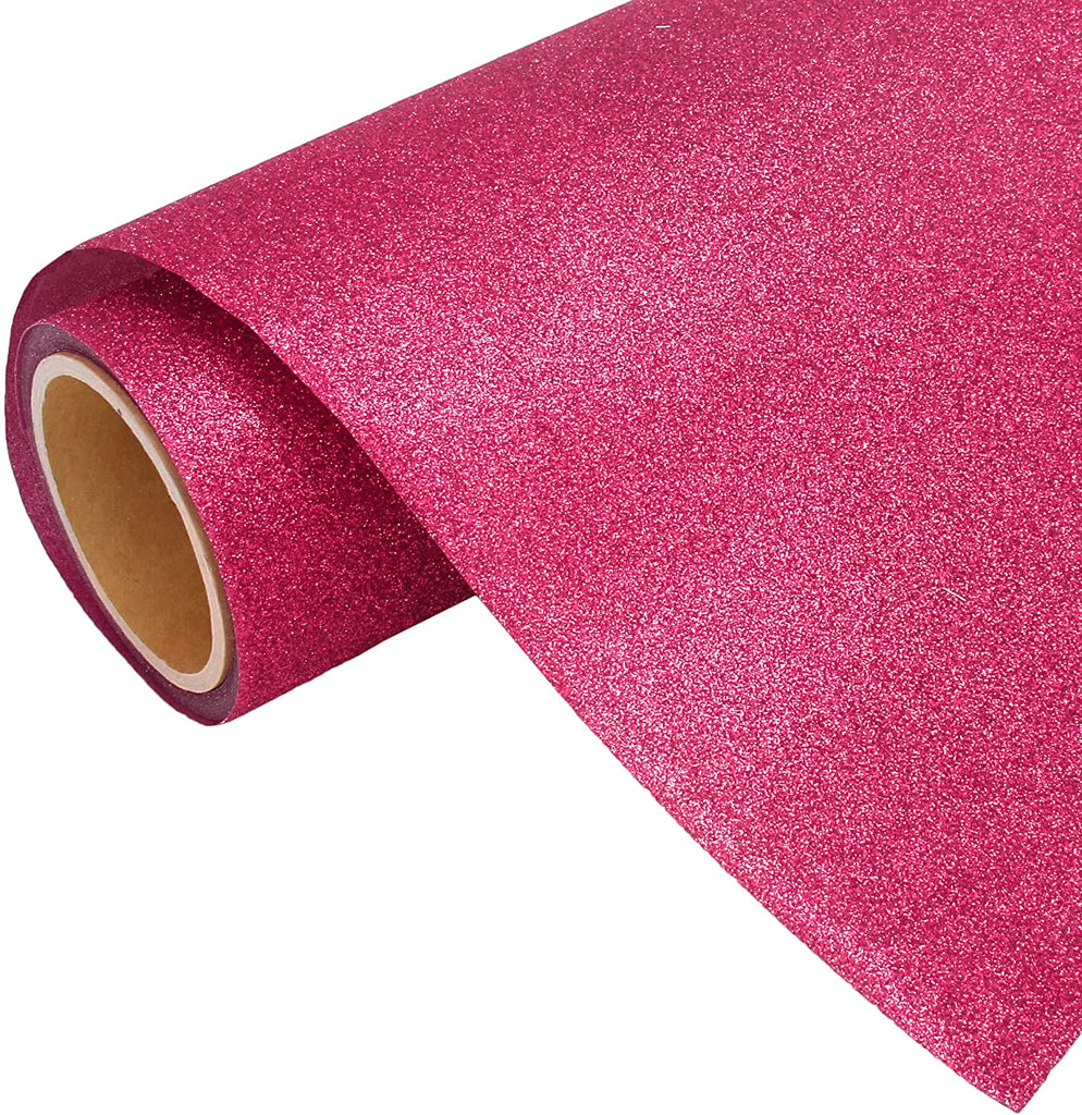 Pink Glitter Iron On Vinyl 20 Wide Sold By the Yard —