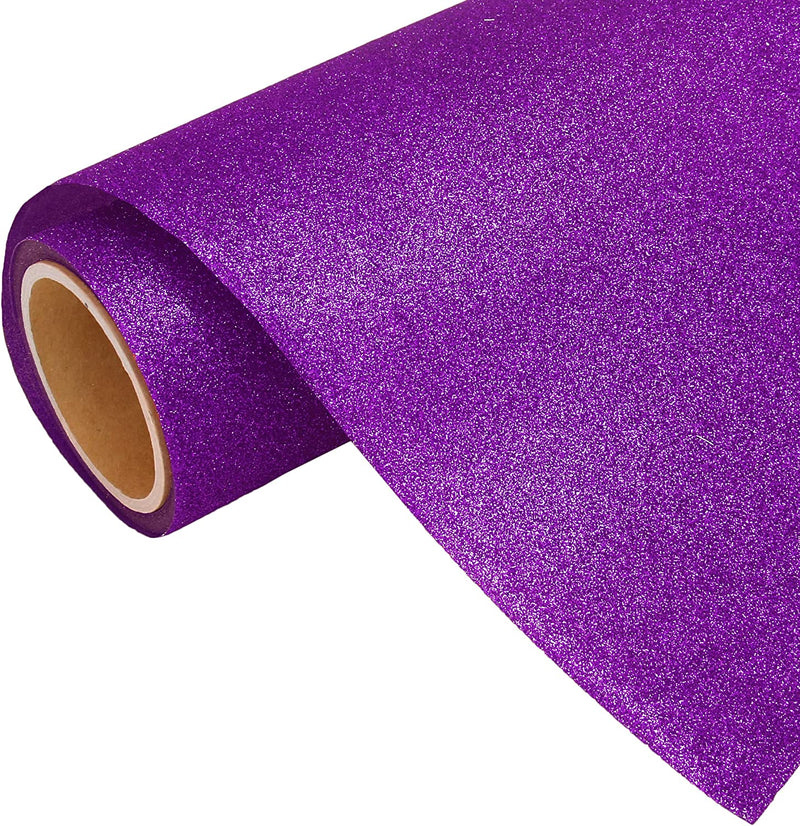 Purple Glitter Iron On Vinyl 20" Wide Sold By the Yard - Threadart.com