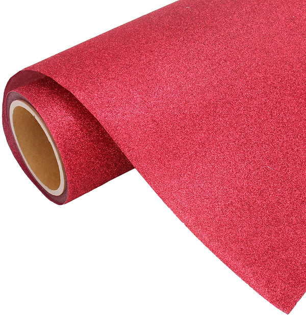 Red Glitter Iron On Vinyl 20" Wide Sold By the Yard - Threadart.com