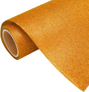 Yellow Gold Glitter Iron On Vinyl 20" Wide Sold By the Yard - Threadart.com