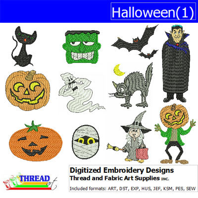 Machine Embroidery Designs - Halloween(1) - Threadart.com