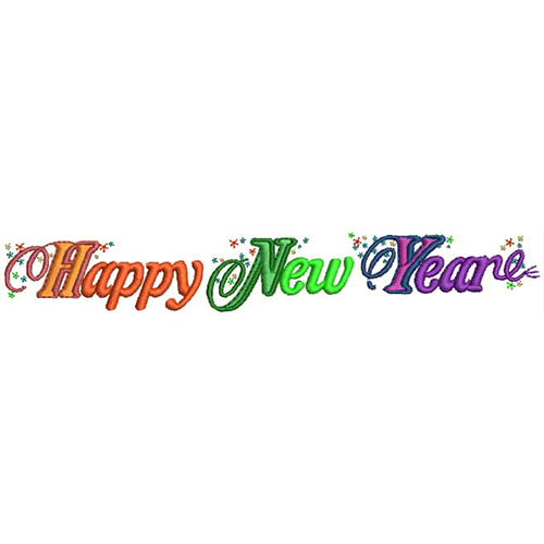 Machine Embroidery Designs - Happy New Year (1) - Threadart.com