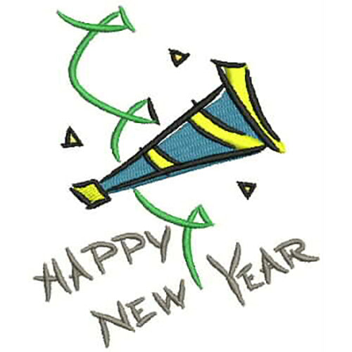Machine Embroidery Designs - Happy New Year (1) - Threadart.com