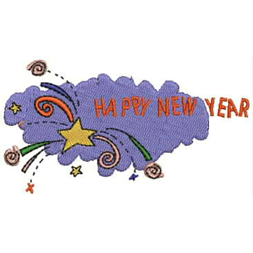 Machine Embroidery Designs - Happy New Year (1) - Threadart.com