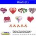 Machine Embroidery Designs - Hearts(1) - Threadart.com