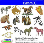 Machine Embroidery Designs - Horses(1) - Threadart.com
