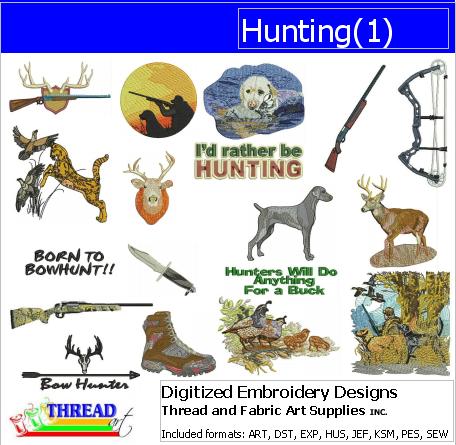 Machine Embroidery Designs - Hunting(1) - Threadart.com