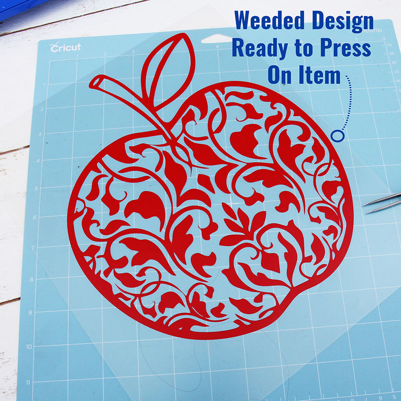 Red Iron On Vinyl - Heat Transfer Pack of  Sheets - Threadart.com